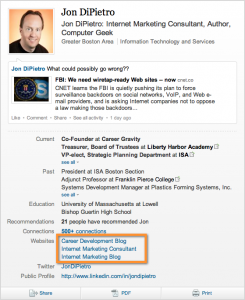 Jon DiPietro's LinkedIn profile